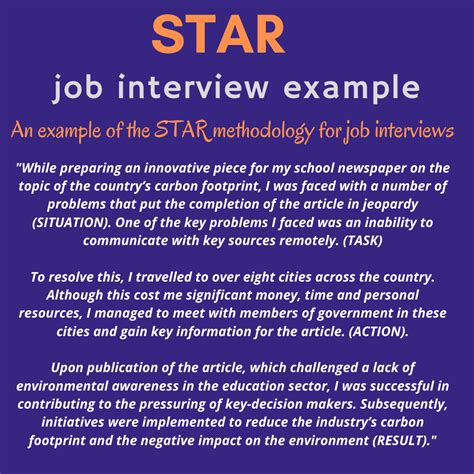 star interview questions and answers examples.